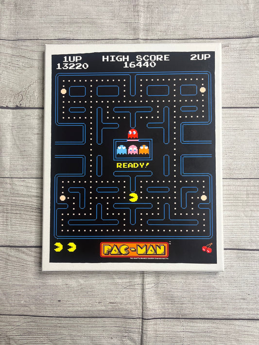 Retro Arcade Game Canvas Wall Art