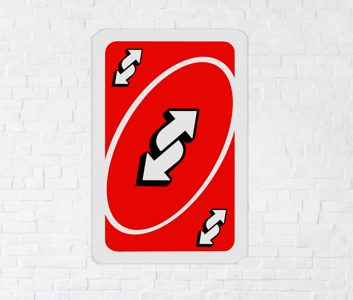 Reverse Card Solid Wood Sign Wall Art