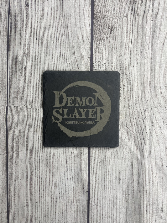 Demon Slayer Laser Engraved Slate Coasters