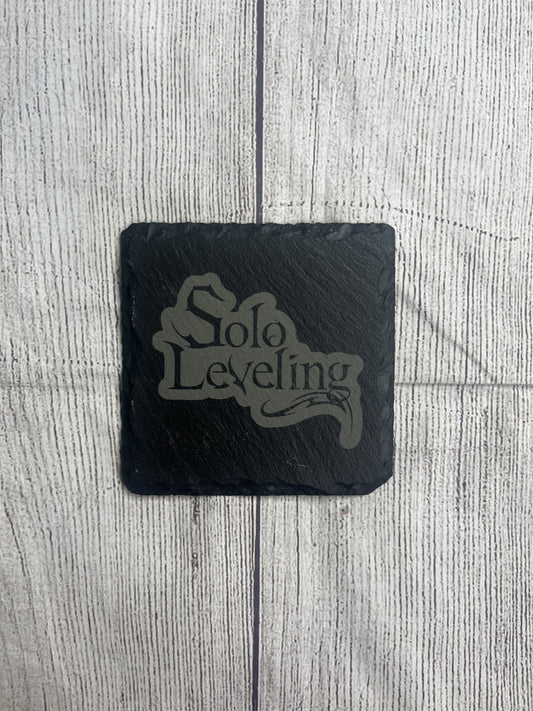 Solo Leveling Laser Engraved Slate Coasters
