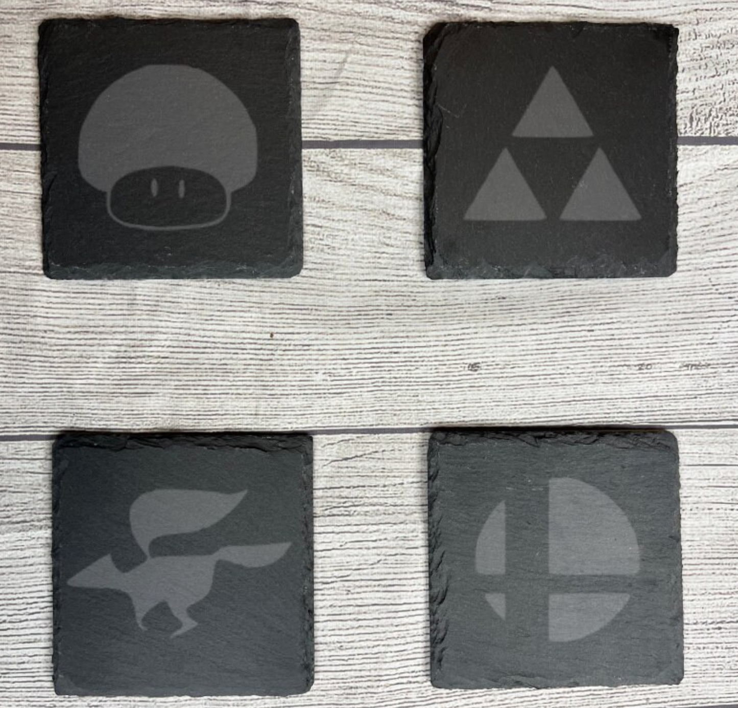 SSBM Laser Engraved Slate Coasters