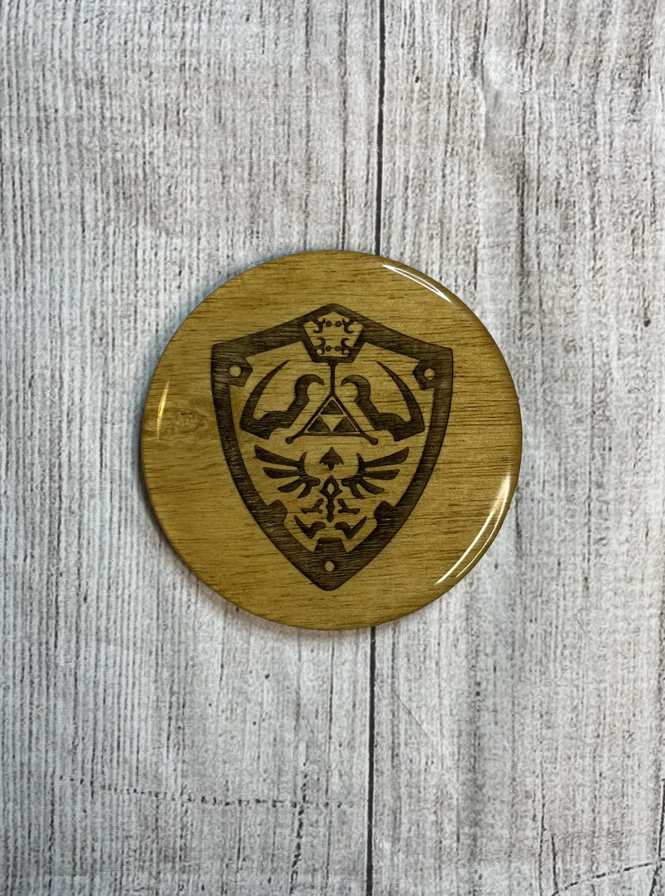 LoZ Epoxy Resin Wood Coasters